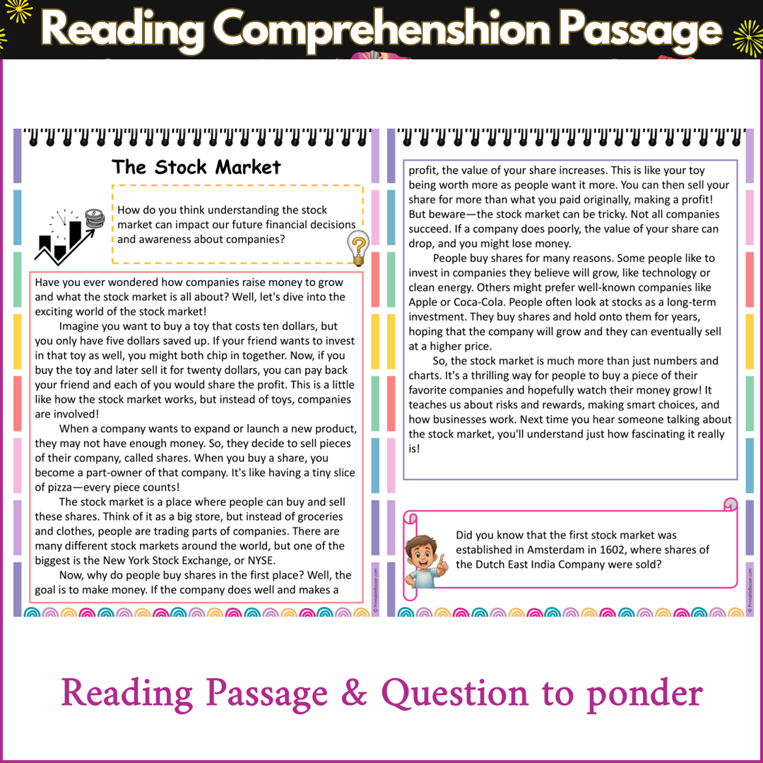 The Stock Market | Reading Comprehension Passage and Questions