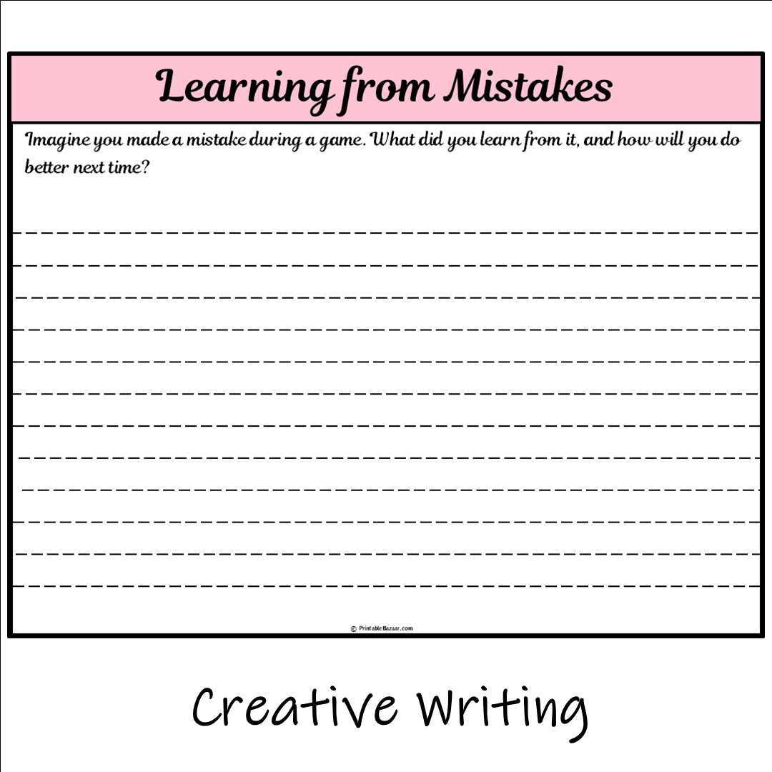 Learning from Mistakes | Main Idea and Supporting Details Reading Passage and Questions