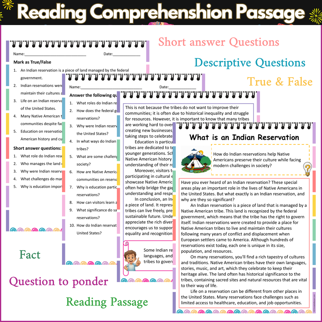 What is an Indian Reservation | Reading Comprehension Passage and Questions