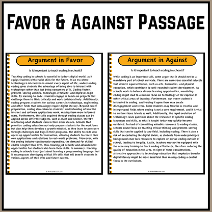 Is it important to teach coding in schools? | Debate Case Study Worksheet