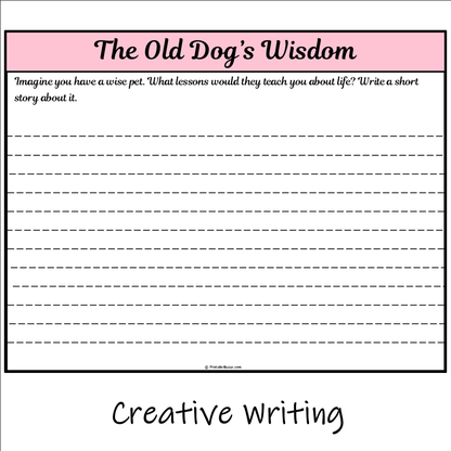 The Old Dog’s Wisdom | Main Idea and Supporting Details Reading Passage and Questions