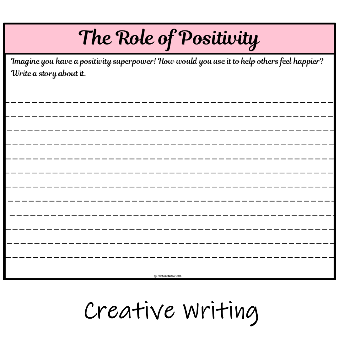 The Role of Positivity | Main Idea and Supporting Details Reading Passage and Questions