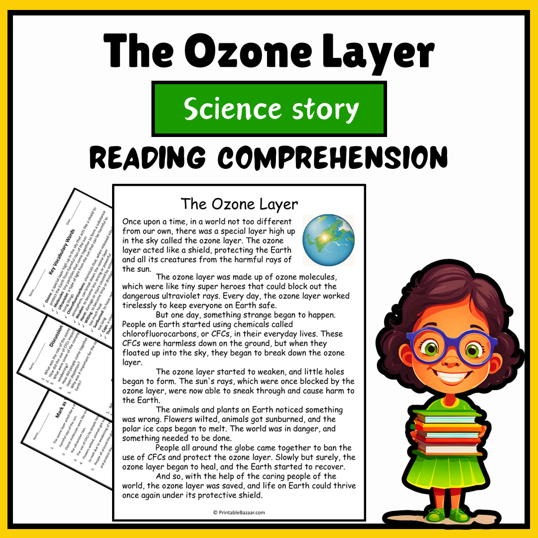 The Ozone Layer | Science Story Reading Comprehension Activity