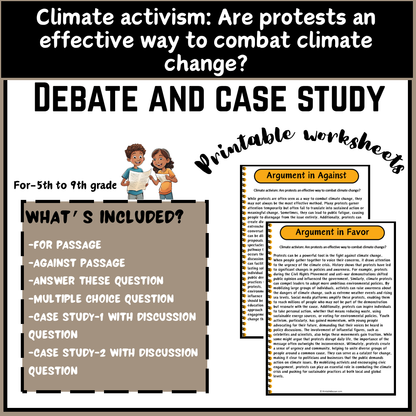 Climate activism: Are protests an effective way to combat climate change? | Debate Case Study Worksheet