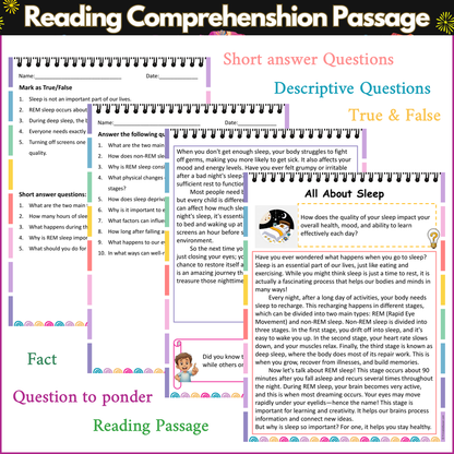 All About Sleep | Reading Comprehension Passage and Questions