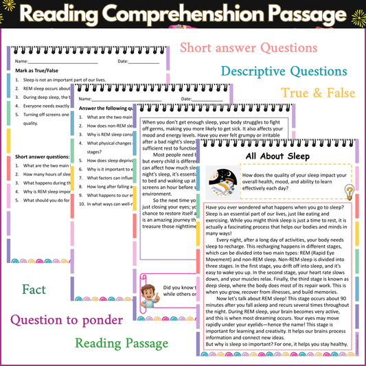 All About Sleep | Reading Comprehension Passage and Questions