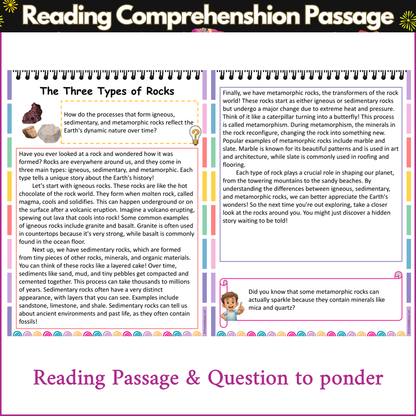 The Three Types of Rocks | Reading Comprehension Passage and Questions