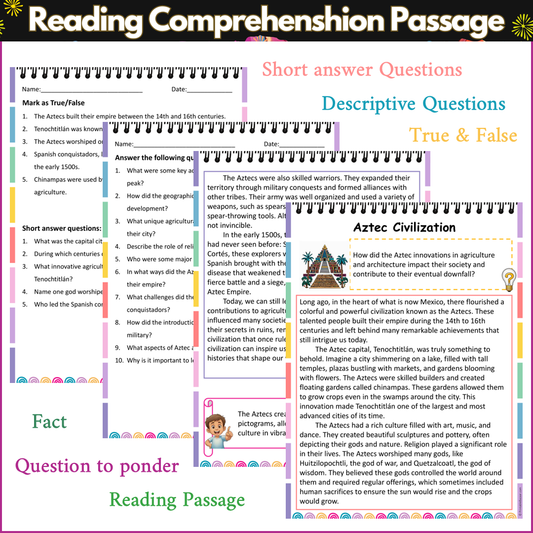 Aztec Civilization | Reading Comprehension Passage and Questions