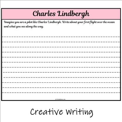 Charles Lindbergh | Main Idea and Supporting Details Reading Passage and Questions