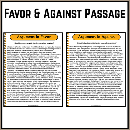 Should schools provide family counseling services? | Debate Case Study Worksheet