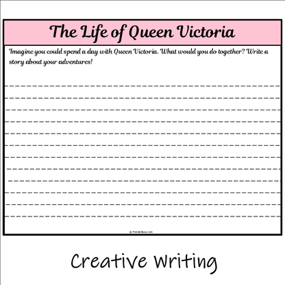 The Life of Queen Victoria | Main Idea and Supporting Details Reading Passage and Questions