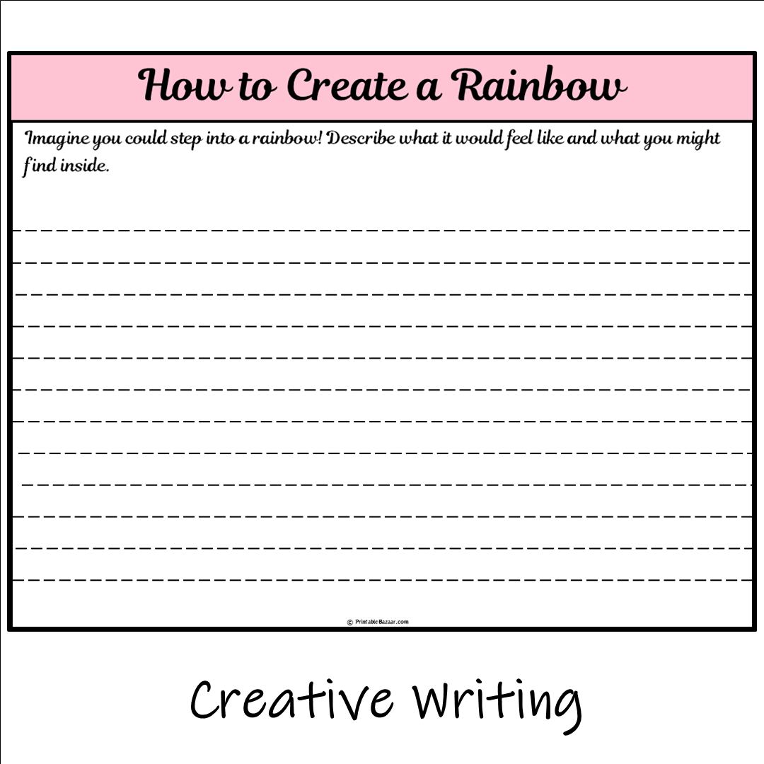 How to Create a Rainbow | Main Idea and Supporting Details Reading Passage and Questions