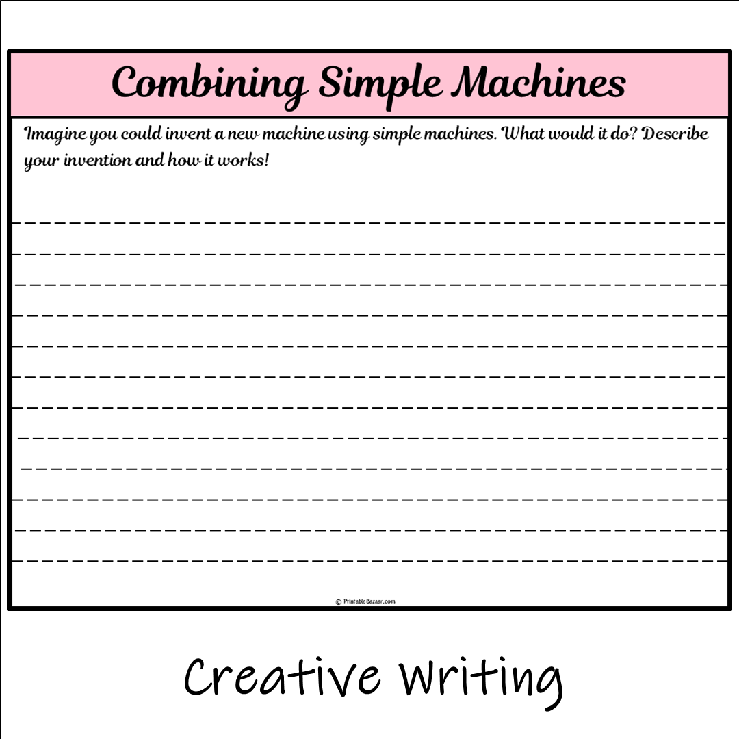 Combining Simple Machines | Main Idea and Supporting Details Reading Passage and Questions