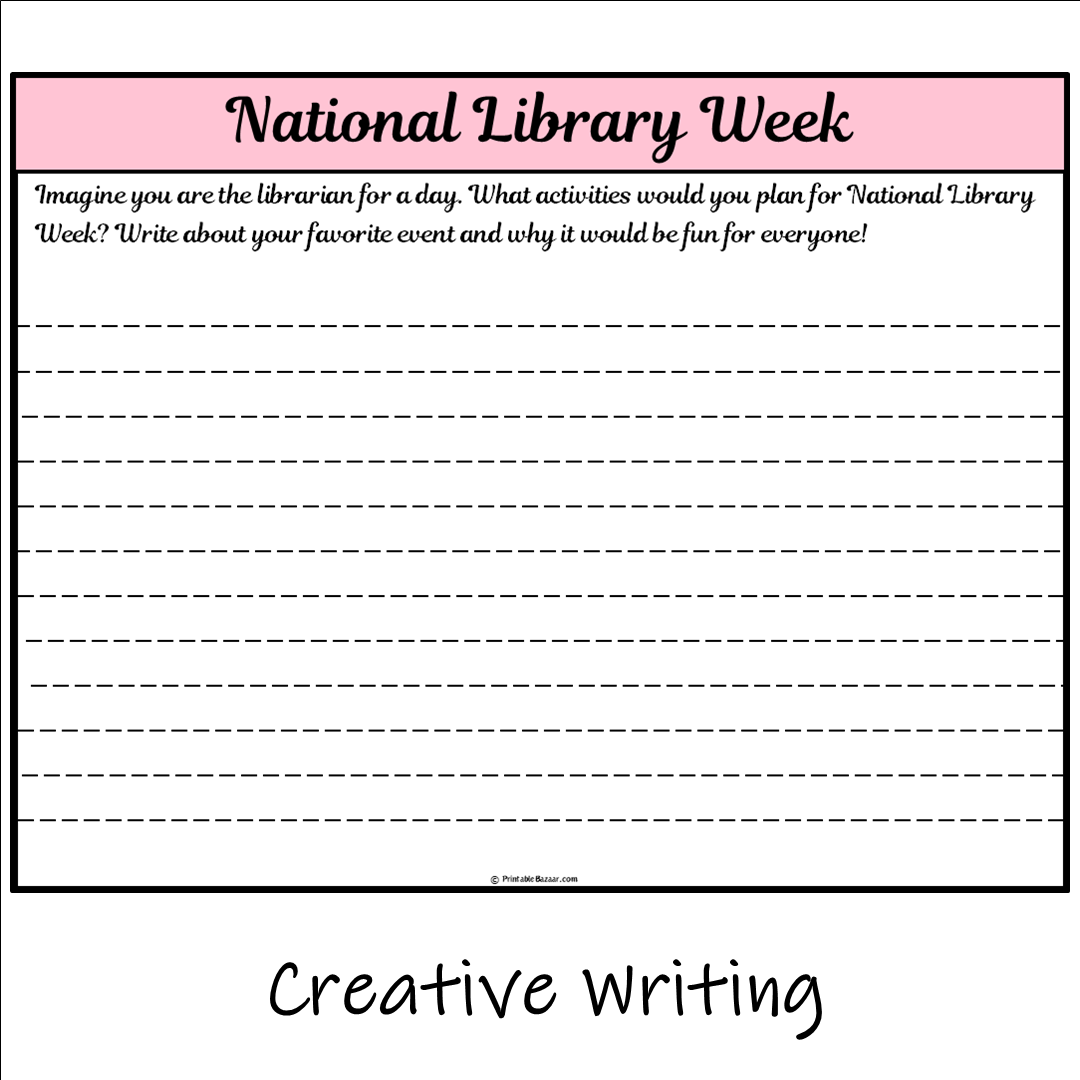 National Library Week | Main Idea and Supporting Details Reading Passage and Questions