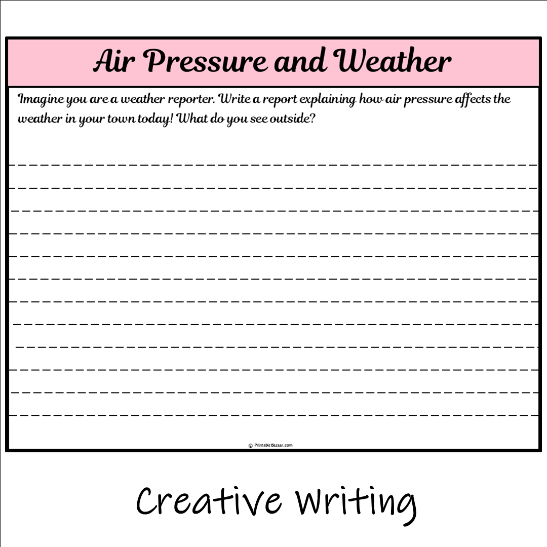 Air Pressure and Weather | Main Idea and Supporting Details Reading Passage and Questions