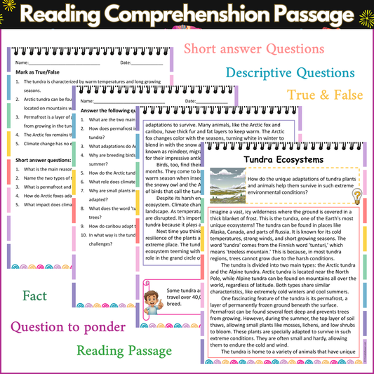 Tundra Ecosystems | Reading Comprehension Passage and Questions