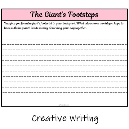 The Giant’s Footsteps | Main Idea and Supporting Details Reading Passage and Questions