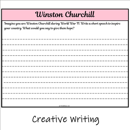 Winston Churchill | Main Idea and Supporting Details Reading Passage and Questions