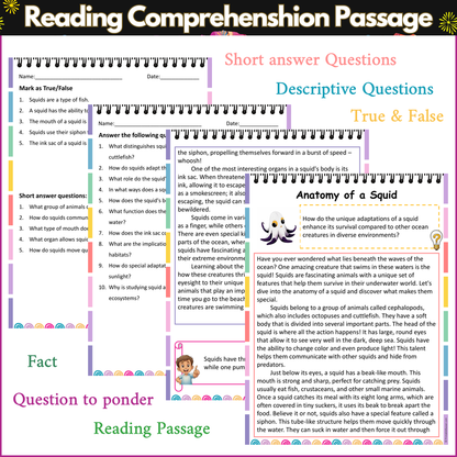Anatomy of a Squid | Reading Comprehension Passage and Questions