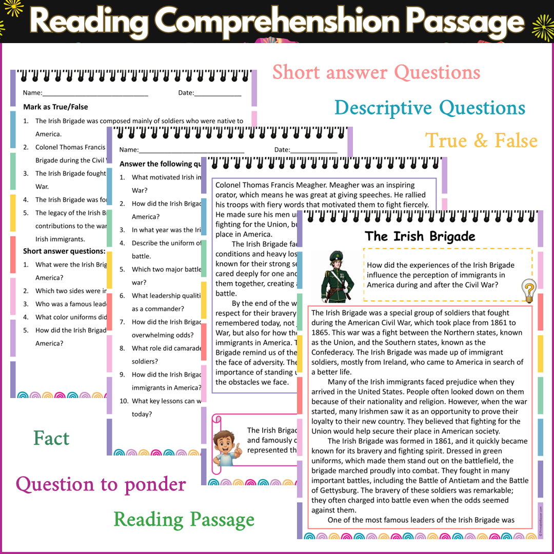 The Irish Brigade | Reading Comprehension Passage and Questions