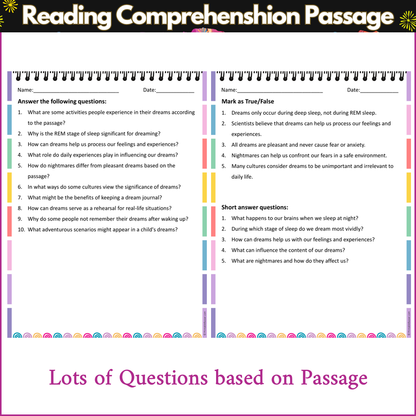 All About Dreams | Reading Comprehension Passage and Questions