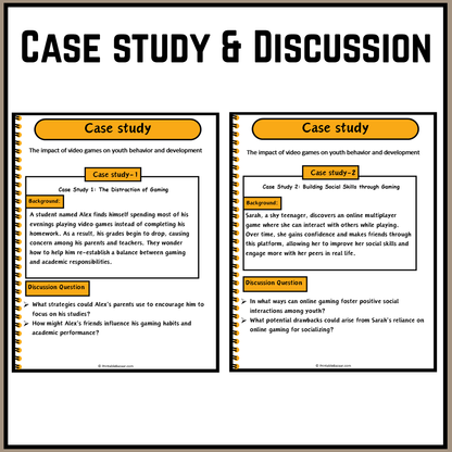 The impact of video games on youth behavior and development | Debate Case Study Worksheet