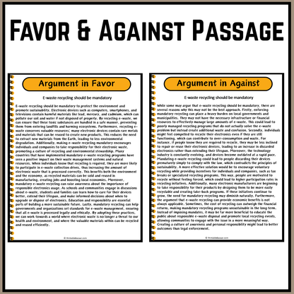E-waste recycling should be mandatory | Debate Case Study Worksheet