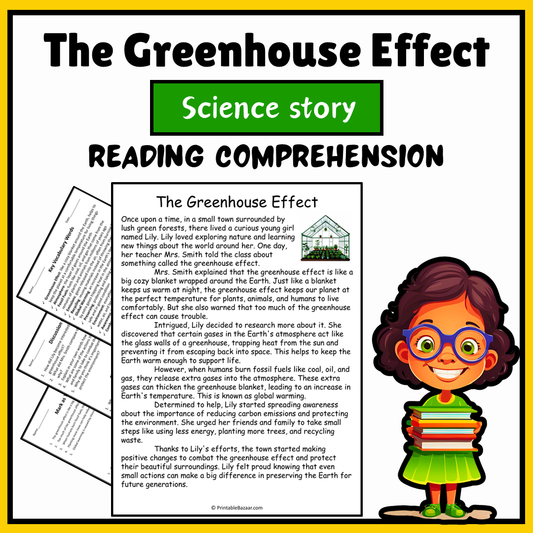 The Greenhouse Effect | Science Story Reading Comprehension Activity