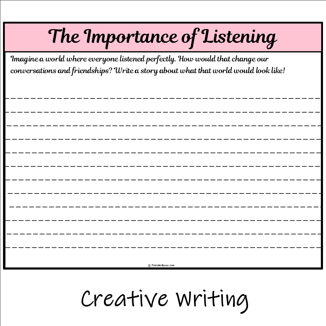 The Importance of Listening | Main Idea and Supporting Details Reading Passage and Questions