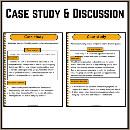 Workplace diversity: Should companies enforce diversity quotas? | Debate Case Study Worksheet