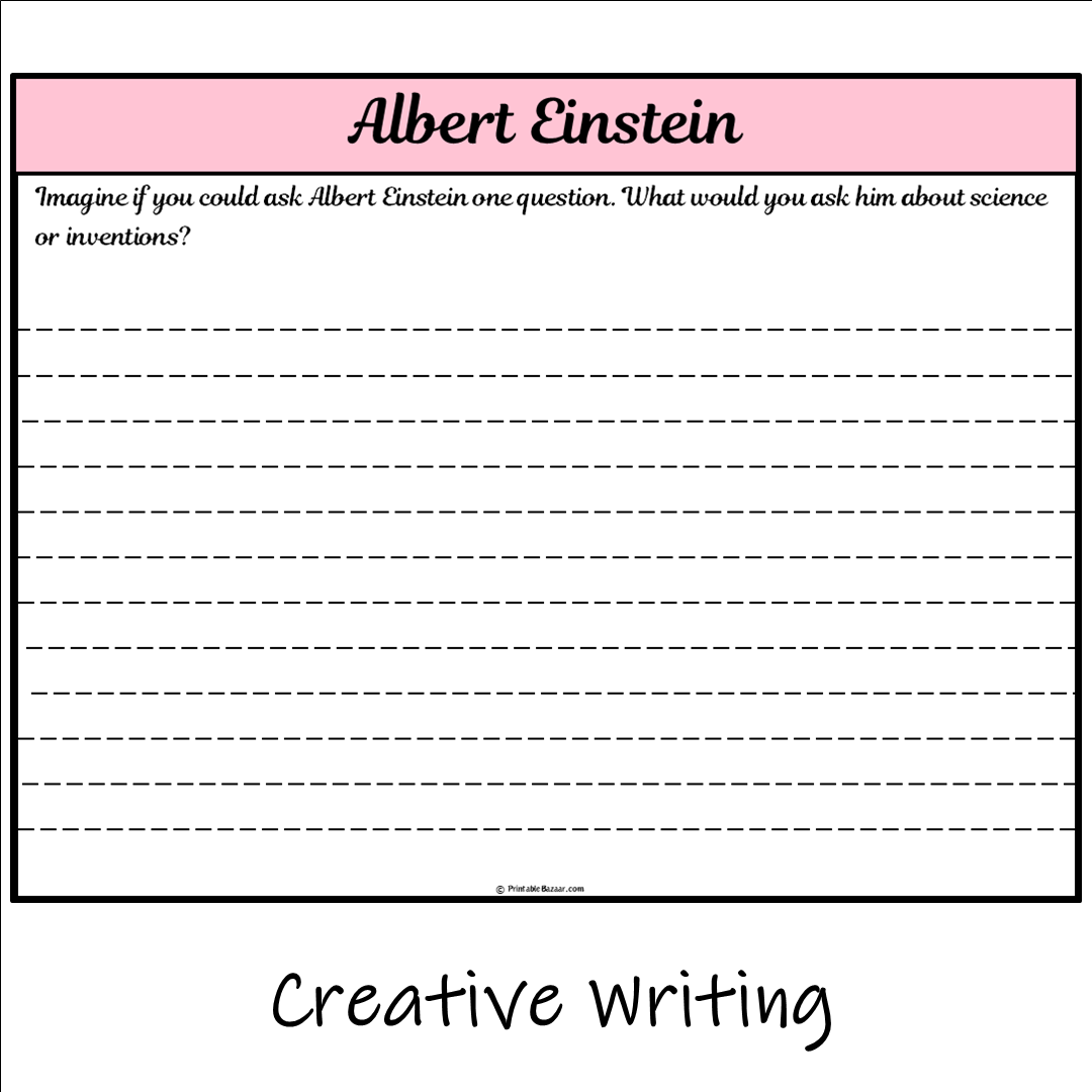 Albert Einstein | Main Idea and Supporting Details Reading Passage and Questions