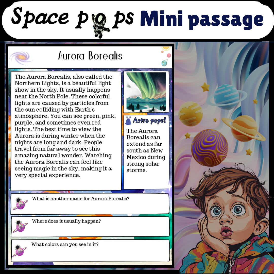 Aurora Borealis | Space Pops Reading Passage and Questions