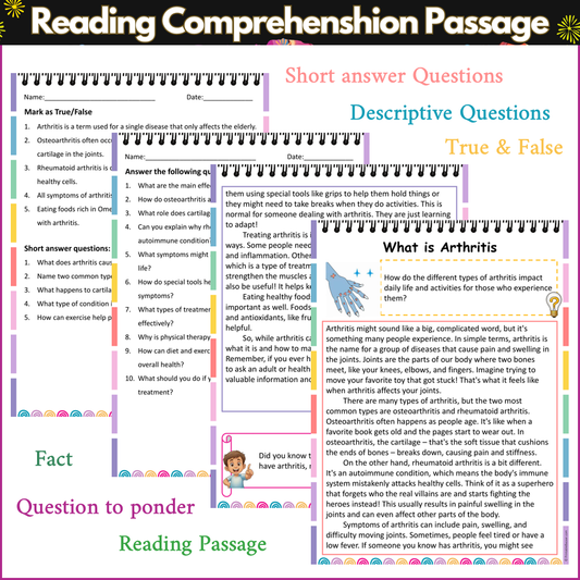 What is Arthritis | Reading Comprehension Passage and Questions