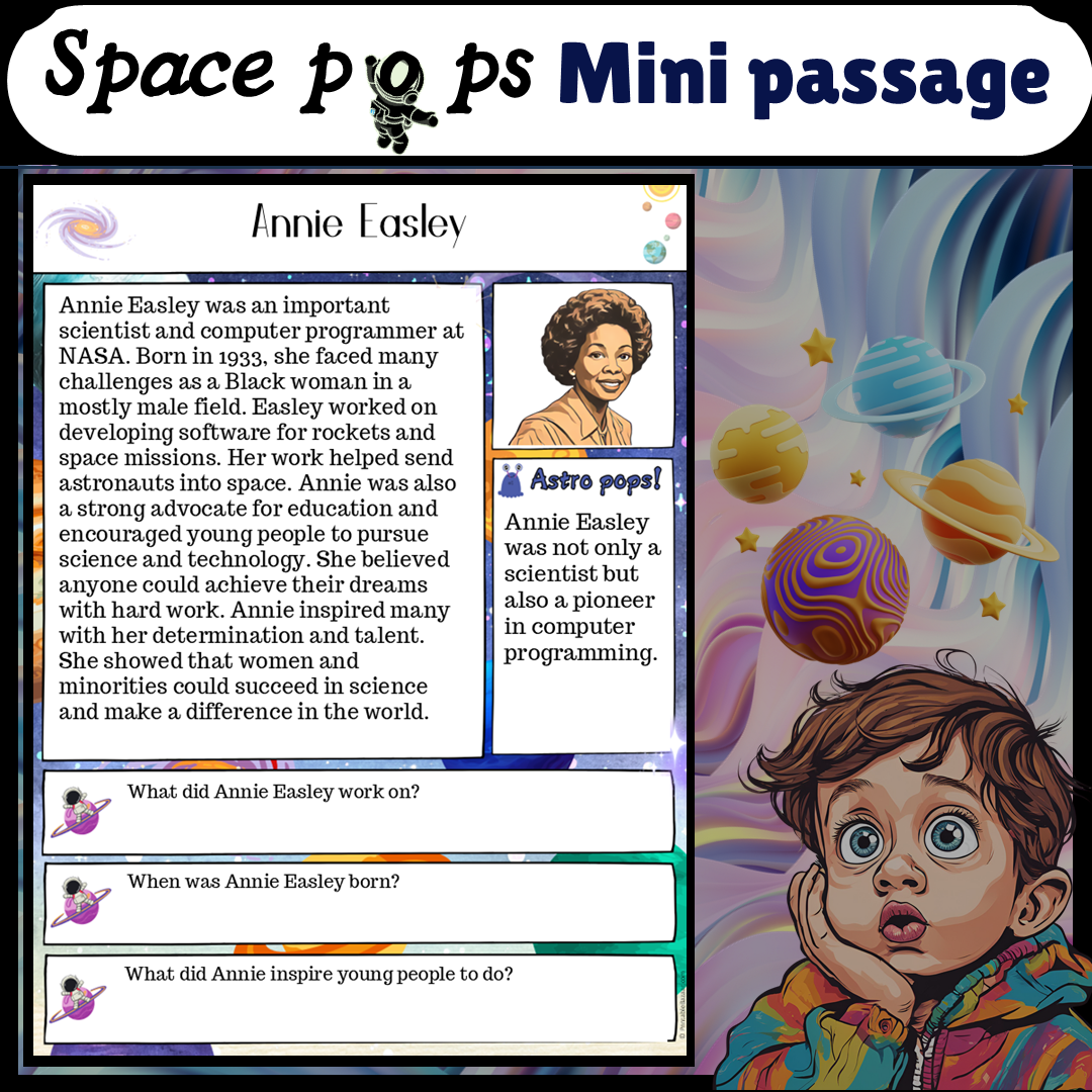 Annie Easley | Space Pops Reading Passage and Questions