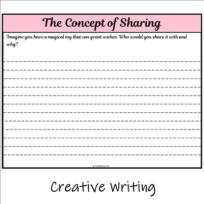 The Concept of Sharing | Main Idea and Supporting Details Reading Passage and Questions