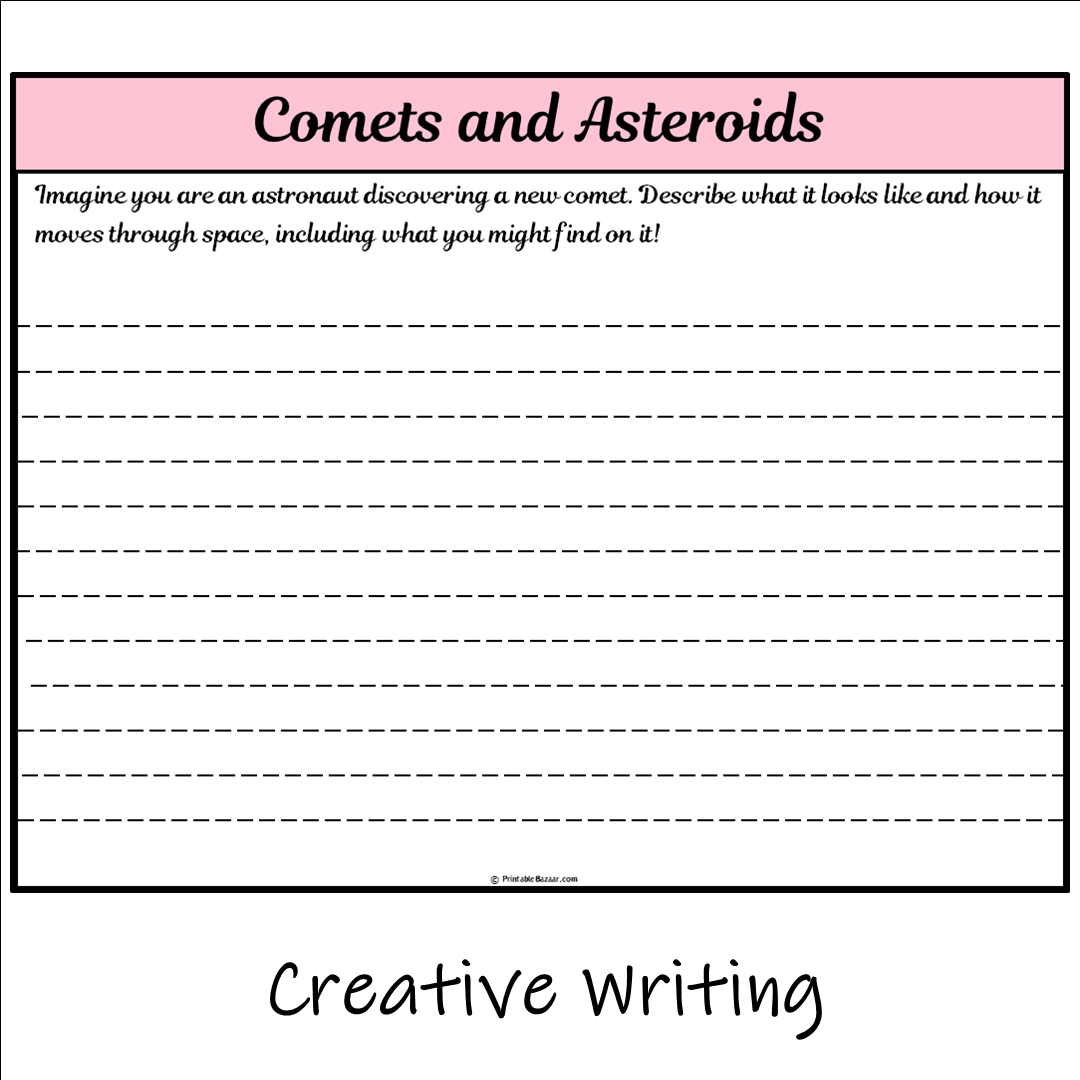 Comets and Asteroids | Main Idea and Supporting Details Reading Passage and Questions