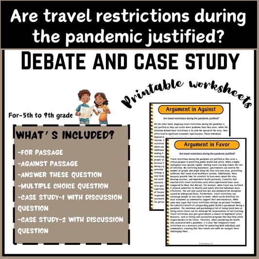 Are travel restrictions during the pandemic justified? | Debate Case Study Worksheet