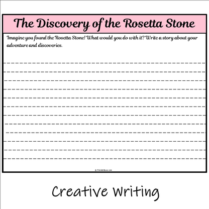 The Discovery of the Rosetta Stone | Main Idea and Supporting Details Reading Passage and Questions