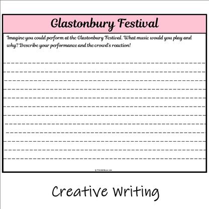 Glastonbury Festival | Main Idea and Supporting Details Reading Passage and Questions