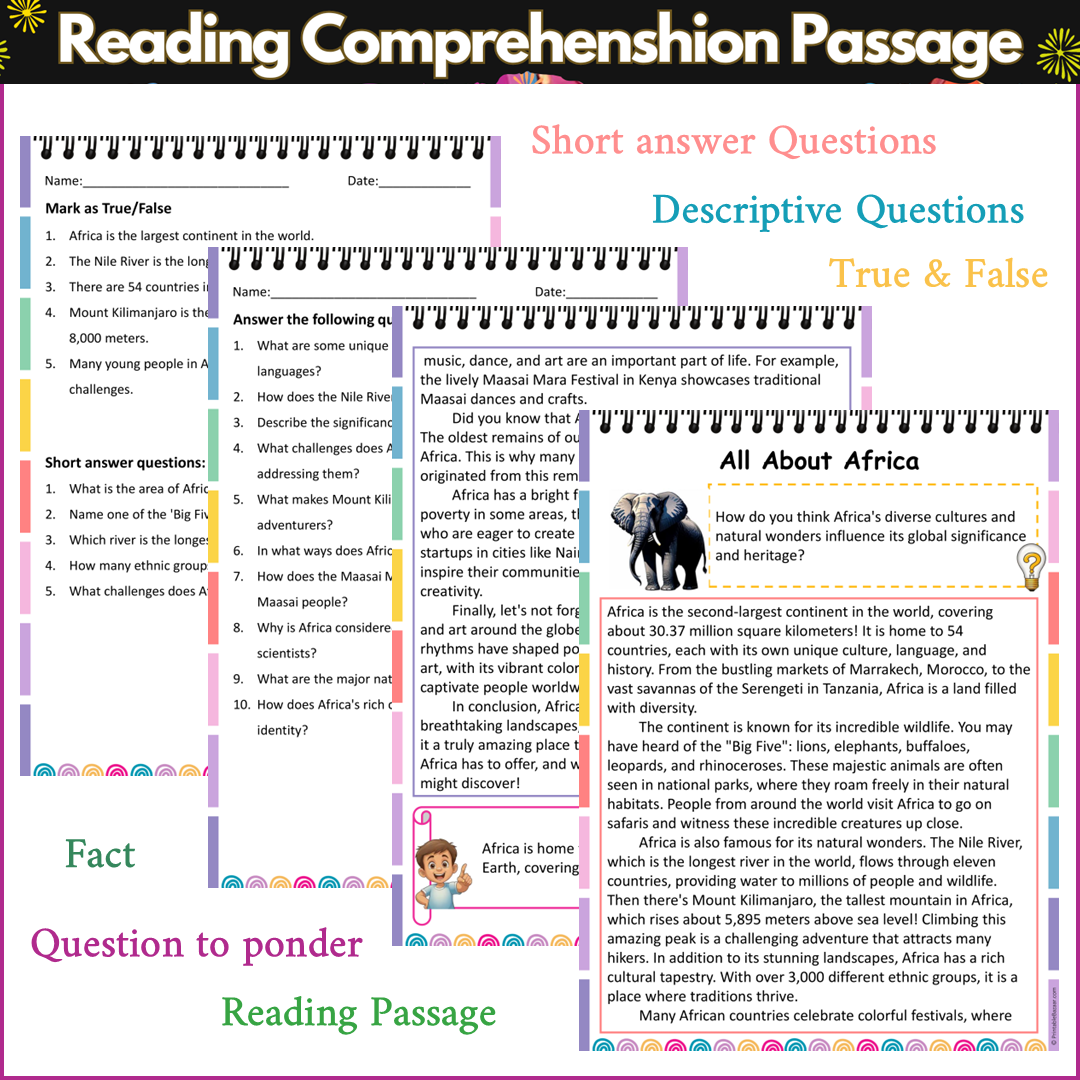 All About Africa | Reading Comprehension Passage and Questions