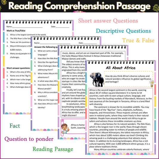 All About Africa | Reading Comprehension Passage and Questions