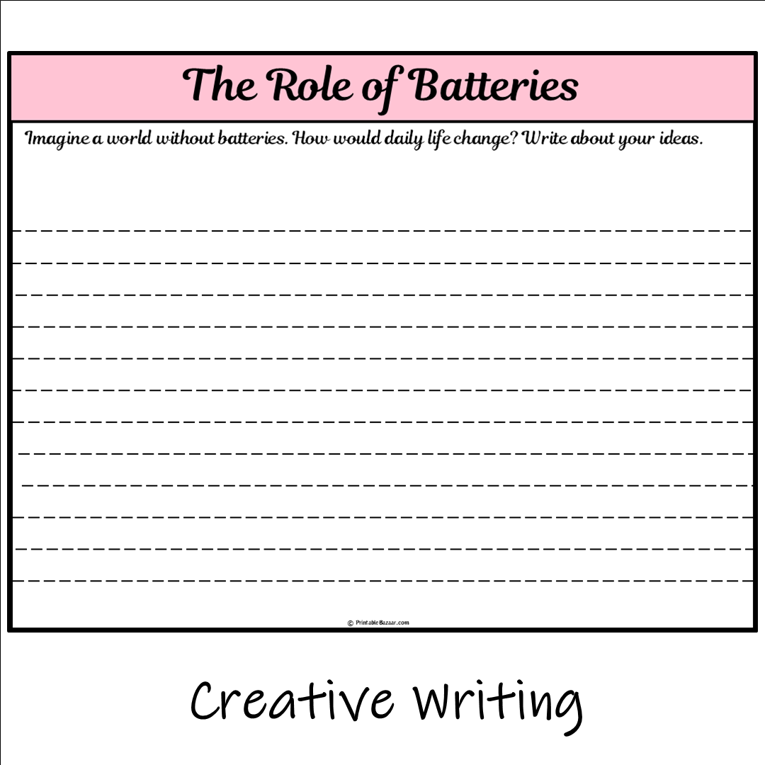 The Role of Batteries | Main Idea and Supporting Details Reading Passage and Questions