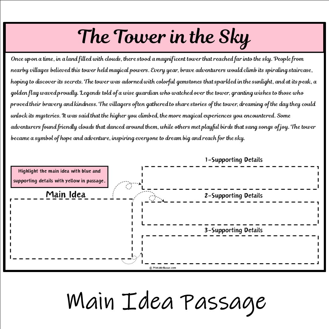 The Tower in the Sky | Main Idea and Supporting Details Reading Passage and Questions