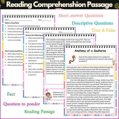Anatomy of a Seahorse | Reading Comprehension Passage and Questions