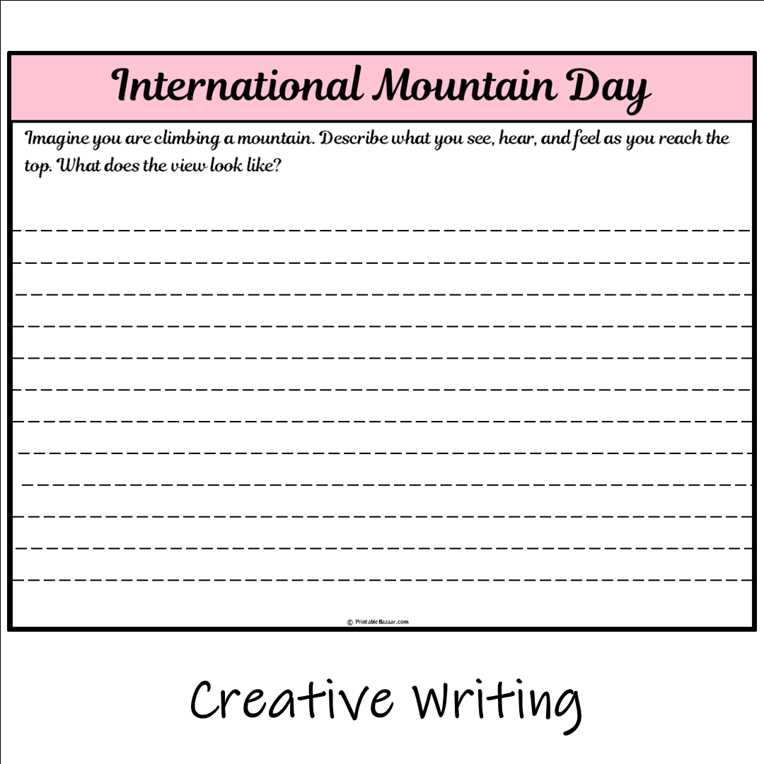 International Mountain Day | Main Idea and Supporting Details Reading Passage and Questions