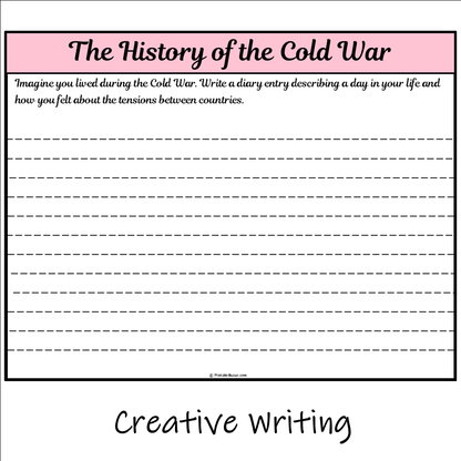 The History of the Cold War | Main Idea and Supporting Details Reading Passage and Questions