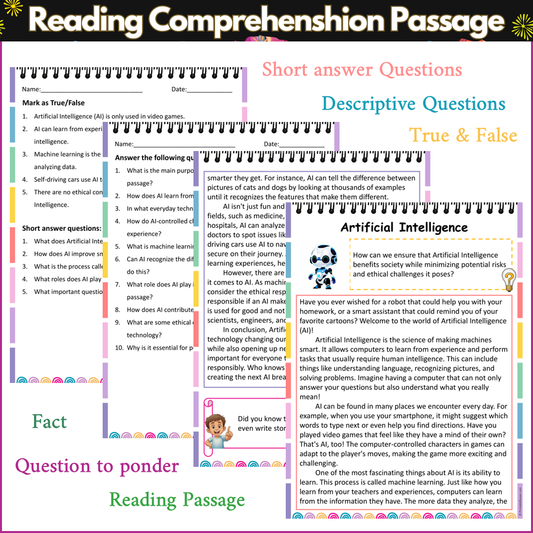 Artificial Intelligence | Reading Comprehension Passage and Questions