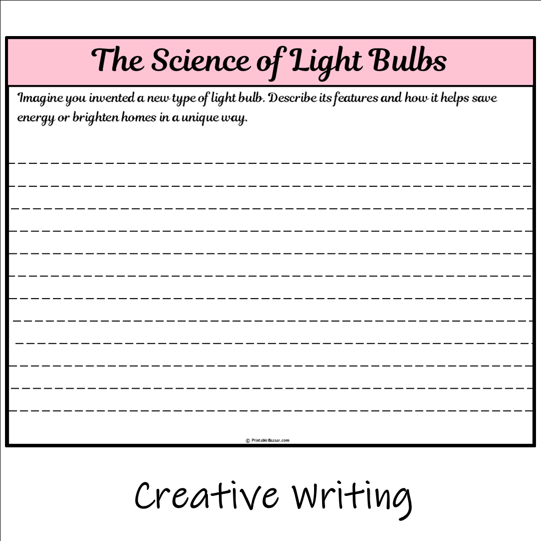 The Science of Light Bulbs | Main Idea and Supporting Details Reading Passage and Questions