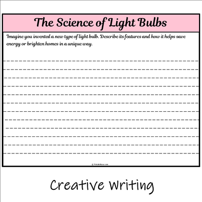 The Science of Light Bulbs | Main Idea and Supporting Details Reading Passage and Questions