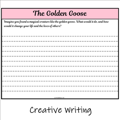 The Golden Goose | Main Idea and Supporting Details Reading Passage and Questions